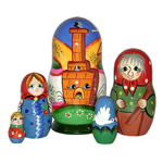 Матрешка Сказка Гуси-Лебеди (RNToys)