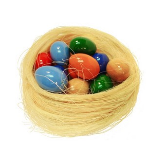 Счетный материал Яйца в гнезде цветн. (12 шт) (RNToys)