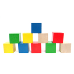 Кубики цветные (10 шт.) (RNToys)  